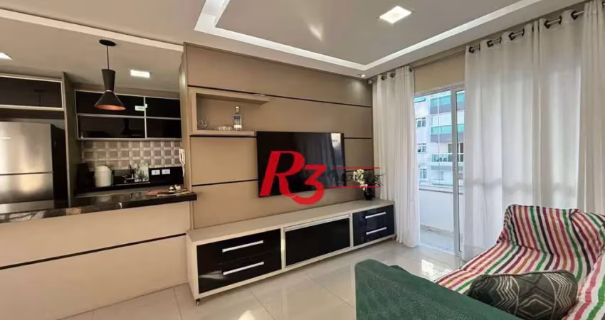 Apartamento com 2 dormitórios à venda, 75 m² por r$ 750.000,00 - josé menino - santos/sp