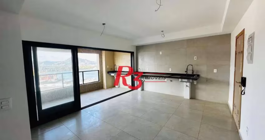 Apartamento com 2 dormitórios à venda, 65 m² por r$ 800.000,00 - ponta da praia - santos/sp