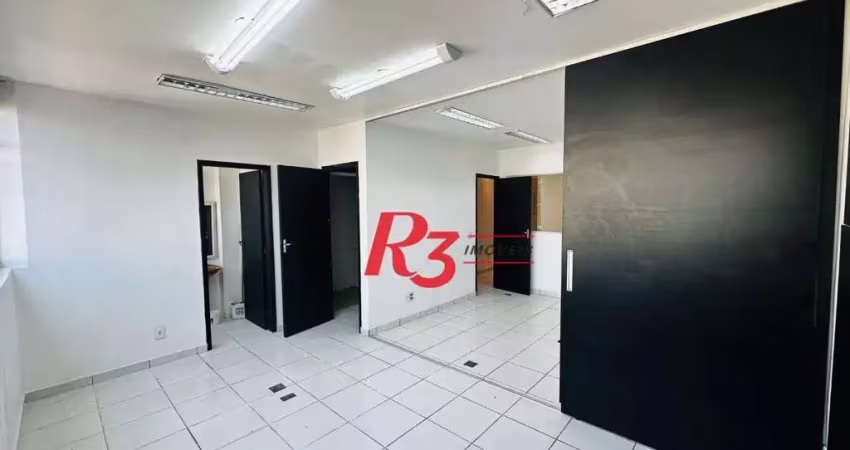 Sala à venda, 67 m² por r$ 410.000,00 - gonzaga - santos/sp