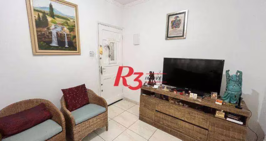 Apartamento com 2 dormitórios à venda, 68 m² por r$ 360.000,00 - boqueirão - santos/sp