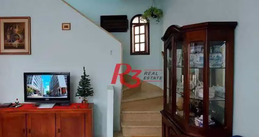 Sobrado, 85 m² - venda por r$ 410.000,00 ou aluguel por r$ 3.300,00/mês - gonzaga - santos/sp