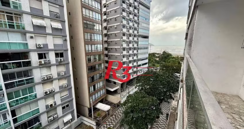 Apartamento com 2 dormitórios para alugar, 92 m² por r$ 4.500,00/mês - gonzaga - santos/sp