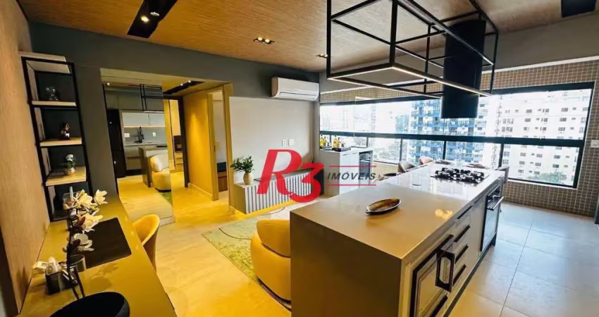 Apartamento com 2 dormitórios à venda, 65 m² por r$ 1.100.000,00 - ponta da praia - santos/sp
