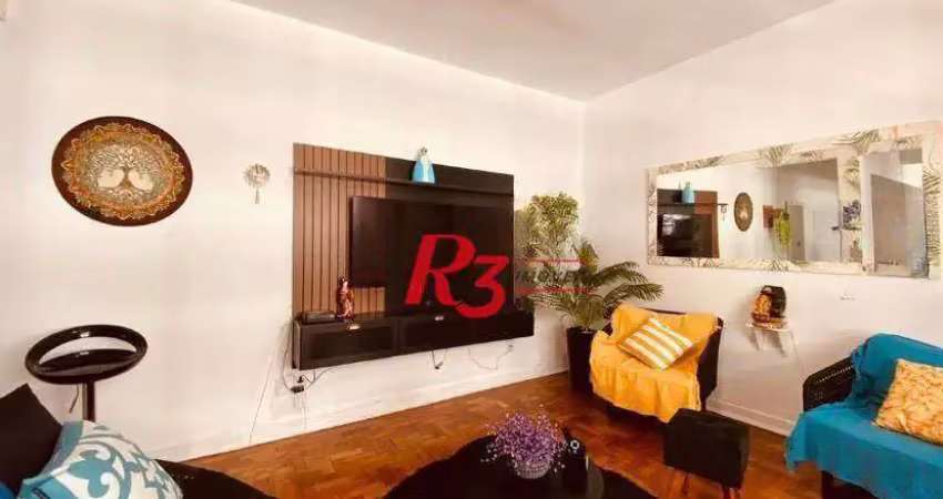 Apartamento para alugar, 100 m² por r$ 7.000,02/mês - gonzaga - santos/sp