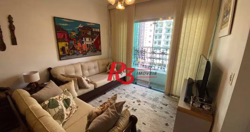 Apartamento com 2 dormitórios à venda, 70 m² por r$ 350.000,00 - itararé - são vicente/sp