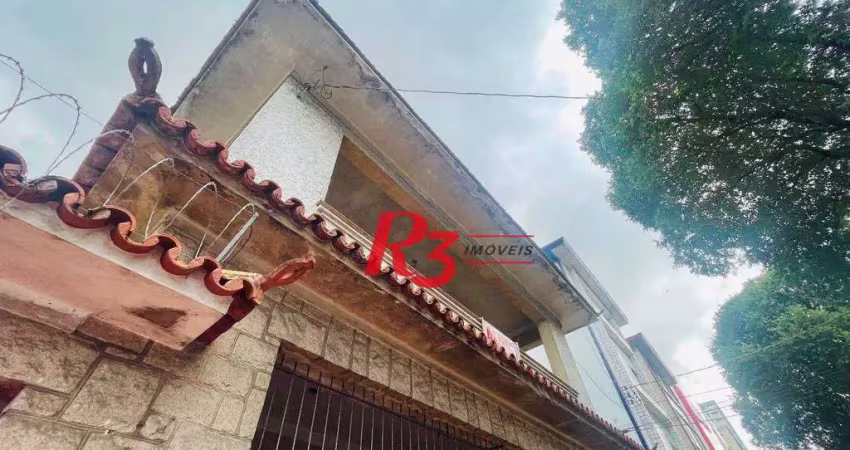 Sobrado para alugar, 270 m² por r$ 11.100,00/mês - gonzaga - santos/sp