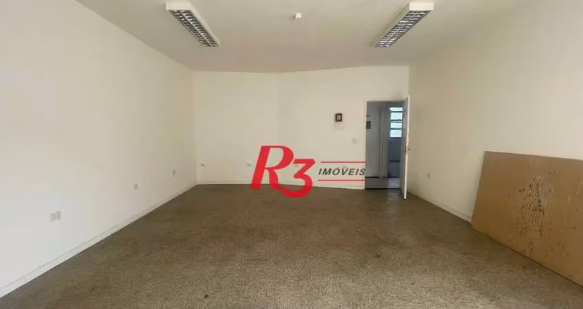 Sala para alugar, 80 m² por r$ 3.000,00/mês - centro - santos/sp
