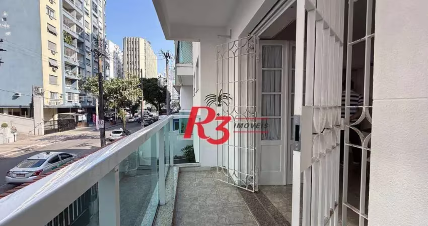 Apartamento à venda, 125 m² por r$ 680.000,00 - gonzaga - santos/sp