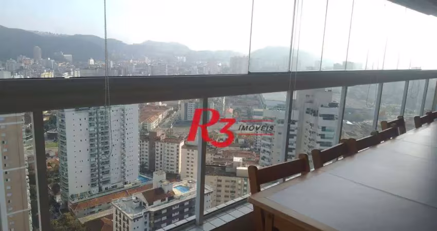 Apartamento com 2 dormitórios à venda, 110 m² por r$ 1.505.200,00 - gonzaga - santos/sp