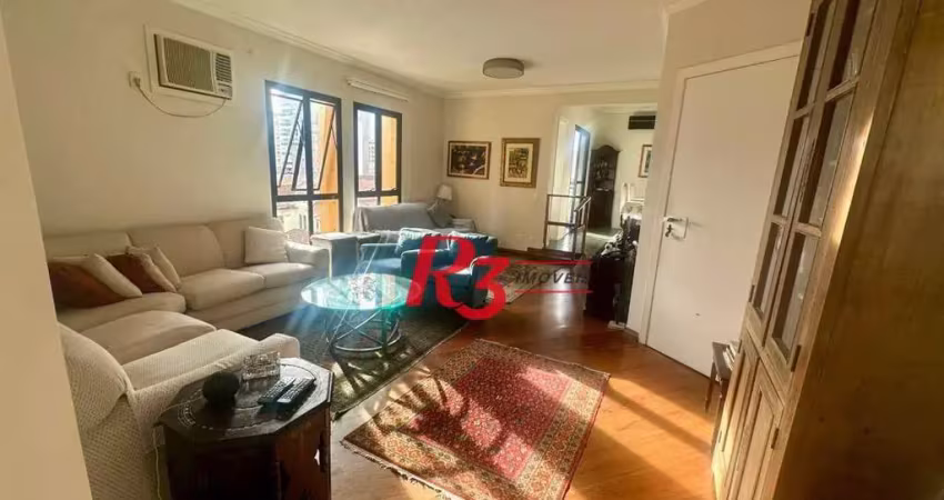 Apartamento com 4 dormitórios à venda, 196 m² por r$ 1.350.000,00 - boqueirão - santos/sp