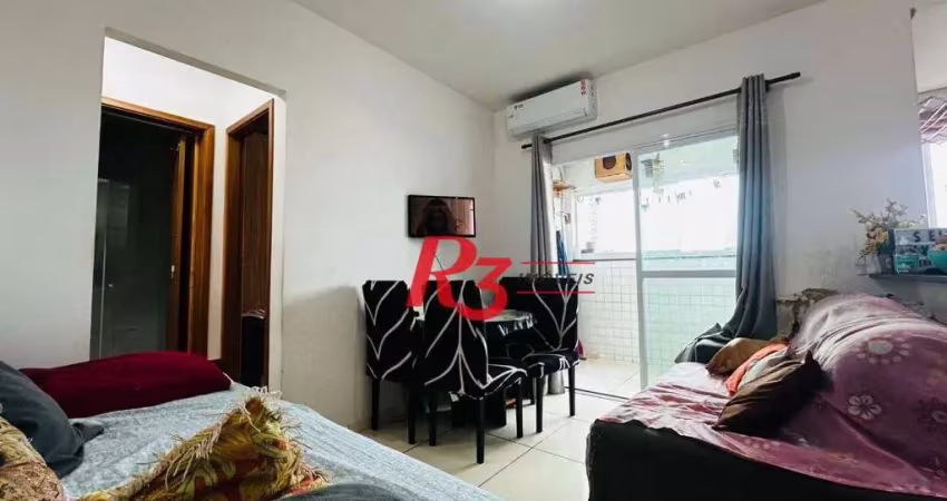 Apartamento com 1 dormitório à venda, 40 m² por r$ 340.000,00 - macuco - santos/sp