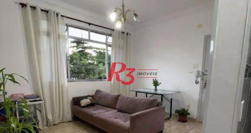 Apartamento com 2 dormitórios à venda, 66 m² por r$ 320.000,00 - marapé - santos/sp