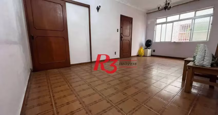 Apartamento com 3 dormitórios à venda, 144 m² por r$ 620.000,00 - boqueirão - santos/sp