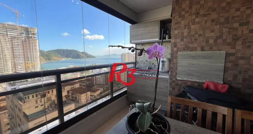 Apartamento com 2 dormitórios para alugar, 111 m² por r$ 9.950,00/mês - ponta da praia - santos/sp