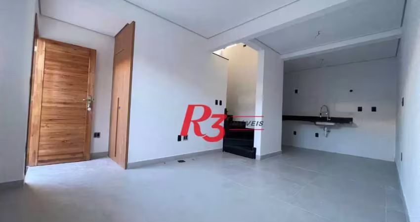 Village com 2 dormitórios à venda, 89 m² por r$ 620.000,00 - vila belmiro - santos/sp