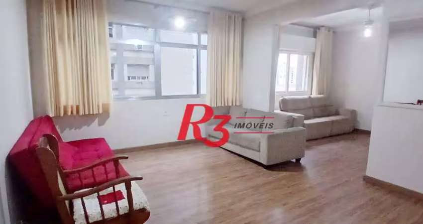 Apartamento com 3 dormitórios à venda, 145 m² por r$ 610.000,00 - gonzaga - santos/sp