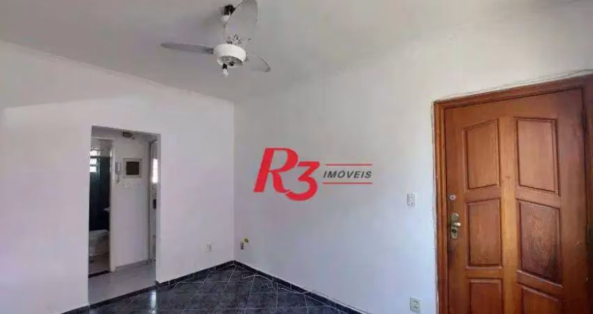 Apartamento com 2 dormitórios à venda, 76 m² por r$ 370.000,00 - embaré - santos/sp