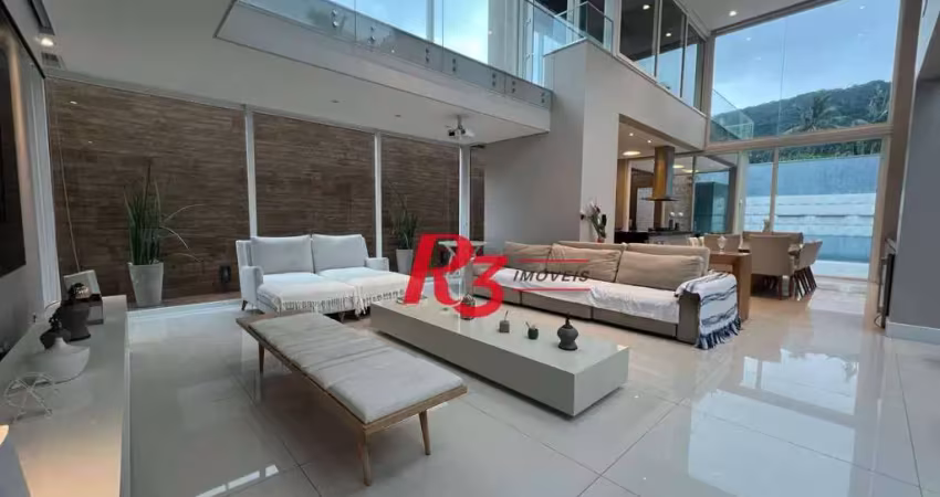 Casa com 4 dormitórios, 400 m² - venda por r$ 3.500.000,00 ou aluguel por r$ 15.000,00/mês - jardim guaiuba - guarujá/sp