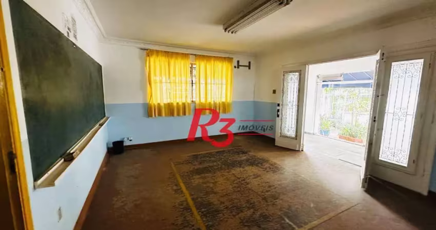 Sobrado com 7 dormitórios para alugar, 600 m² por r$ 12.000,00/mês - gonzaga - santos/sp