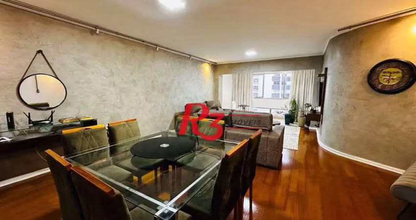 Apartamento com 3 dormitórios à venda, 158 m² por r$ 1.200.000,00 - gonzaga - santos/sp