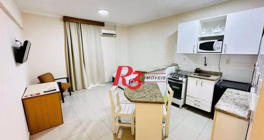 Flat com 1 dormitório à venda, 41 m² por r$ 300.000,00 - gonzaga - santos/sp