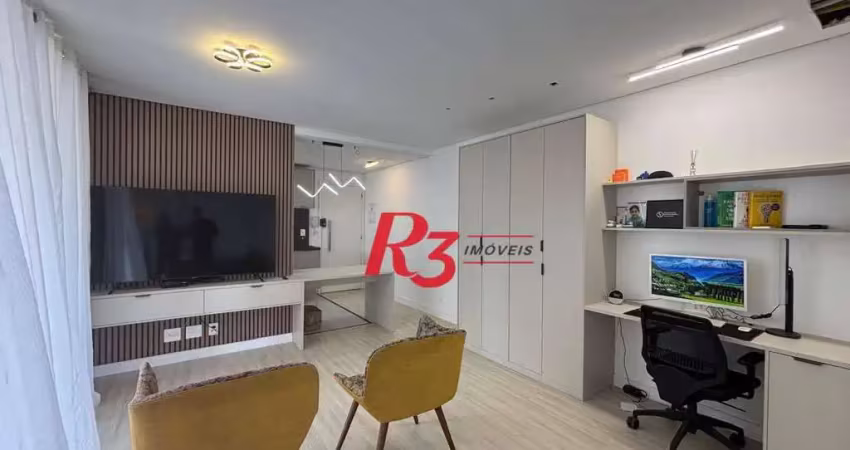 Studio com 1 dormitório à venda, 57 m² por r$ 950.000,00 - ponta da praia - santos/sp