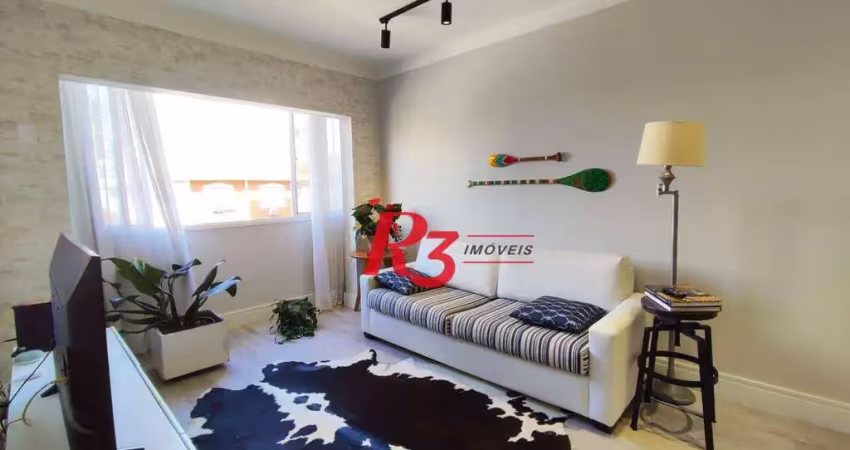 Apartamento com 2 dormitórios à venda, 90 m² por r$ 750.000,00 - campo grande - santos/sp