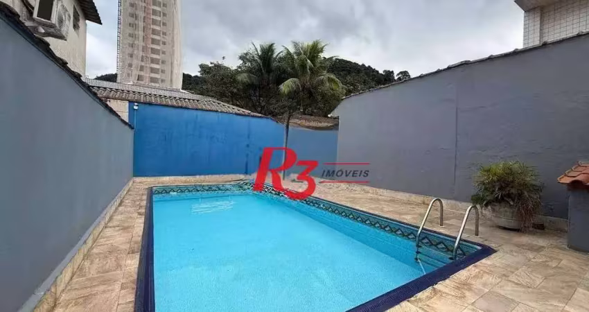 Casa com 3 dormitórios à venda, 306 m² por r$ 920.000,00 - marapé - santos/sp