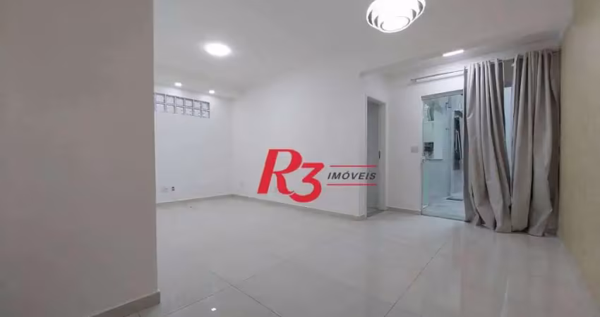 Casa com 2 dormitórios para alugar, 110 m² por r$ 3.690,00/mês - embaré - santos/sp