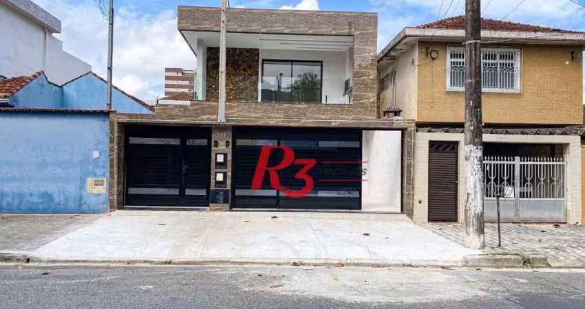 Casa com 3 dormitórios à venda, 150 m² por r$ 1.010.000,00 - marapé - santos/sp