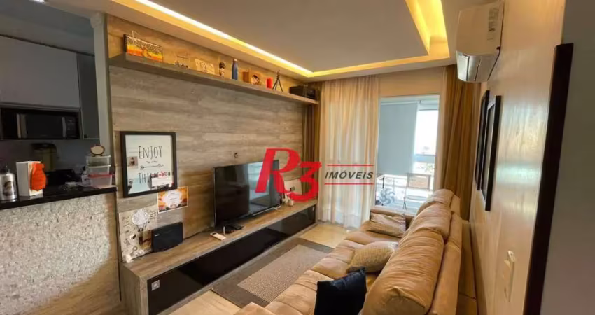 Apartamento com 2 dormitórios à venda, 70 m² por r$ 800.000,00 - vila belmiro - santos/sp