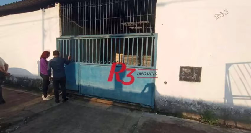 Terreno para alugar, 250 m² por r$ 10.000,00/mês - santa maria - santos/sp