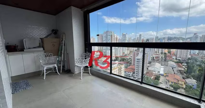 Apartamento com 1 dormitório à venda, 54 m² por r$ 910.000,00 - boqueirão - santos/sp