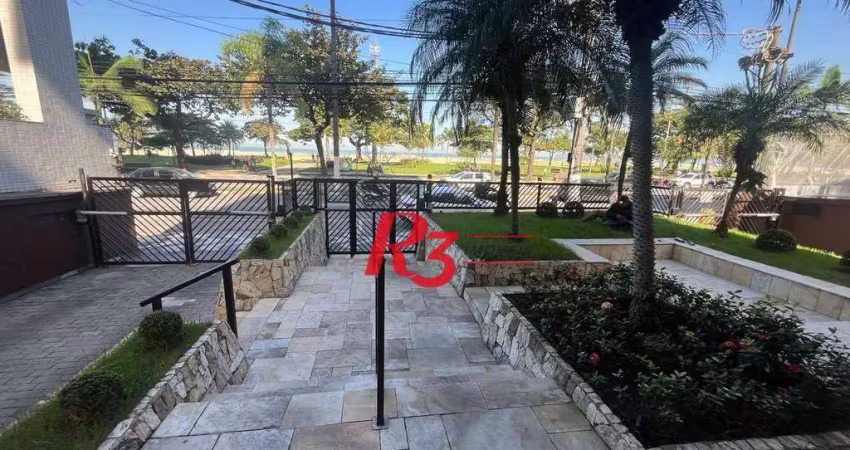Apartamento com 1 dormitório para alugar, 70 m² por r$ 3.500,00/mês - gonzaga - santos/sp