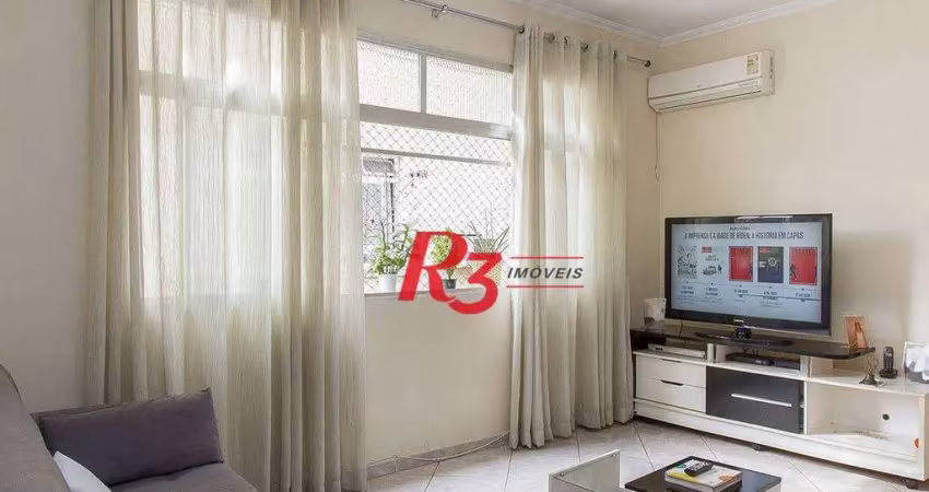 Apartamento com 2 dormitórios à venda, 64 m² por r$ 500.000,00 - campo grande - santos/sp