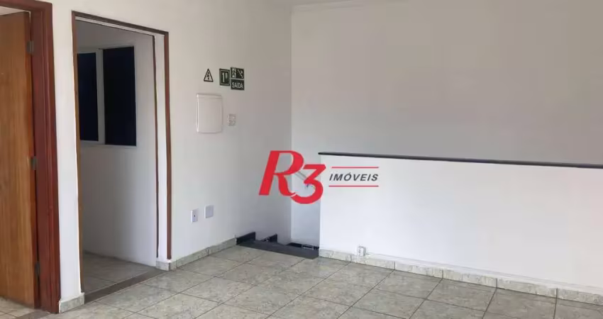 Casa para alugar, 115 m² por r$ 6.500,00/mês - marapé - santos/sp