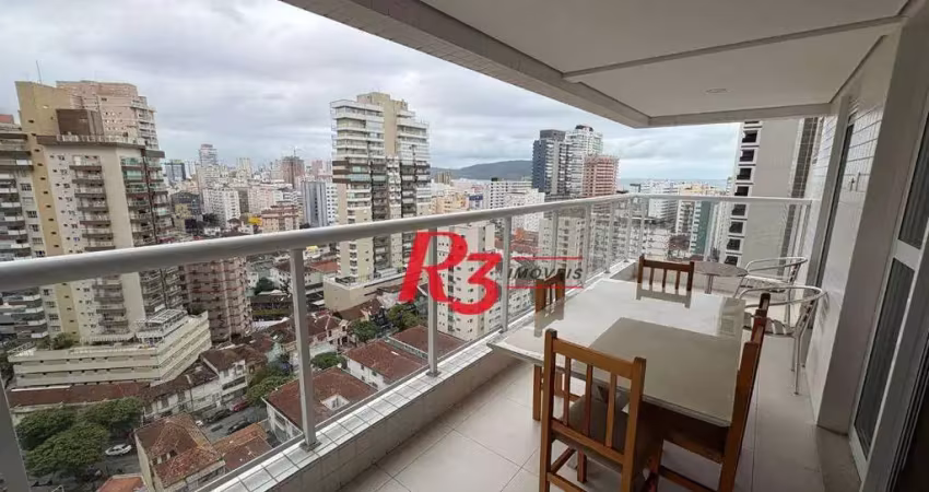 Apartamento com 3 dormitórios à venda, 134 m² por r$ 2.015.000,00 - gonzaga - santos/sp