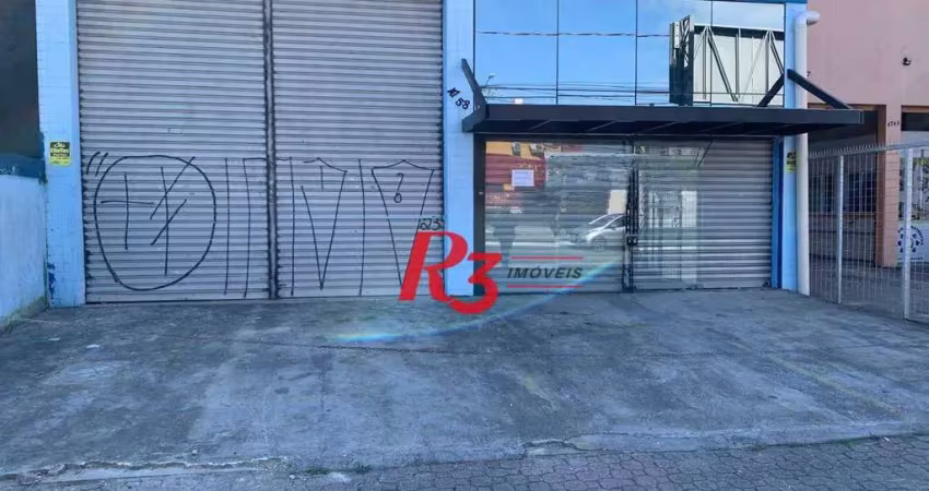Galpão para alugar, 420 m² por r$ 13.000,00/mês - tupi - praia grande/sp