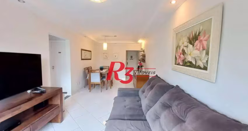 Apartamento com 2 dormitórios à venda, 96 m² por r$ 530.000,00 - campo grande - santos/sp