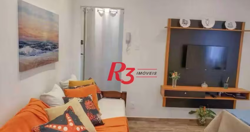 Kitnet com 1 dormitório para alugar, 30 m² - embaré - santos/sp
