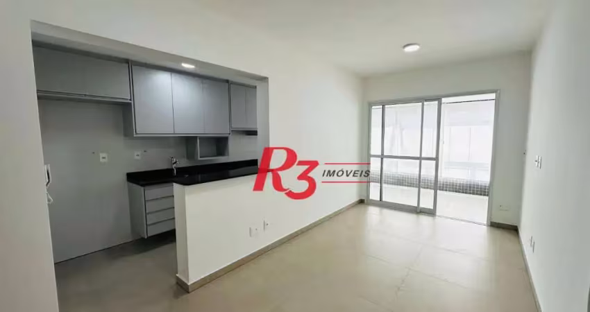 Apartamento com 1 dormitório para alugar, 60 m² por r$ 5.700,00/mês - boqueirão - santos/sp