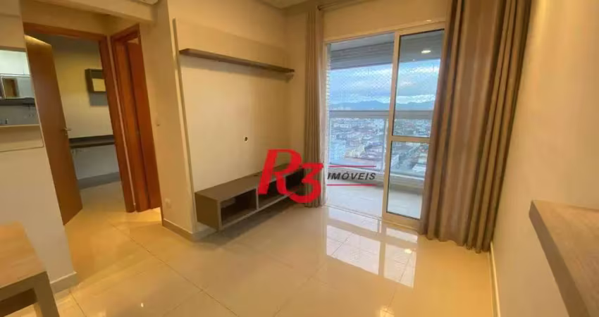 Apartamento com 1 dormitório para alugar, 58 m² por r$ 4.800,02/mês - vila matias - santos/sp