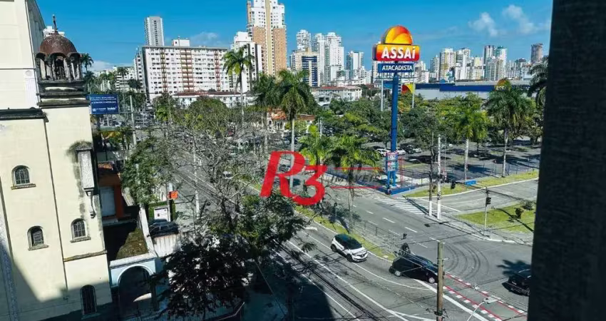 Sala à venda, 73 m² por r$ 449.000,00 - gonzaga - santos/sp
