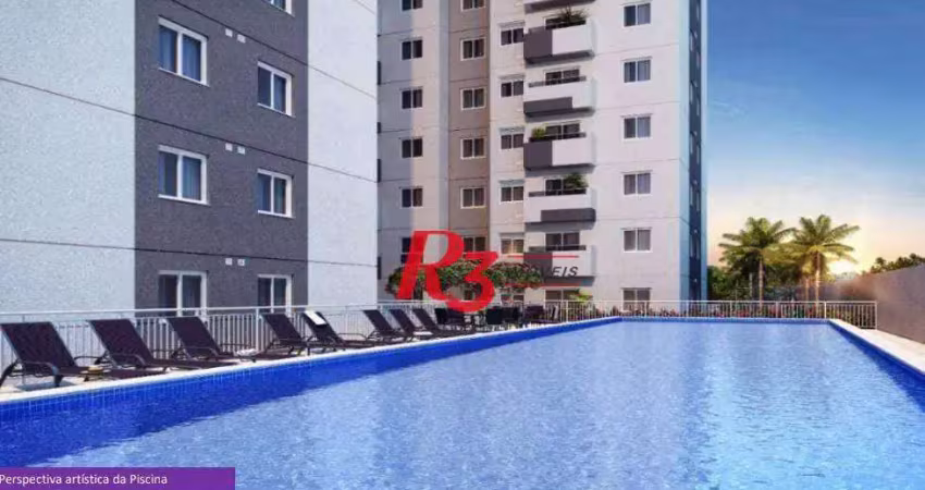 Apartamento com 2 dormitórios à venda, 42 m² por r$ 350.000,00 - jabaquara - santos/sp