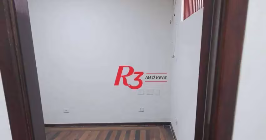 Sala para alugar, 40 m² por r$ 3.000,00/mês - vila matias - santos/sp