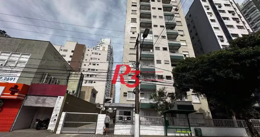 Kitnet com 1 dormitório à venda, 27 m² por r$ 300.000,00 - embaré - santos/sp