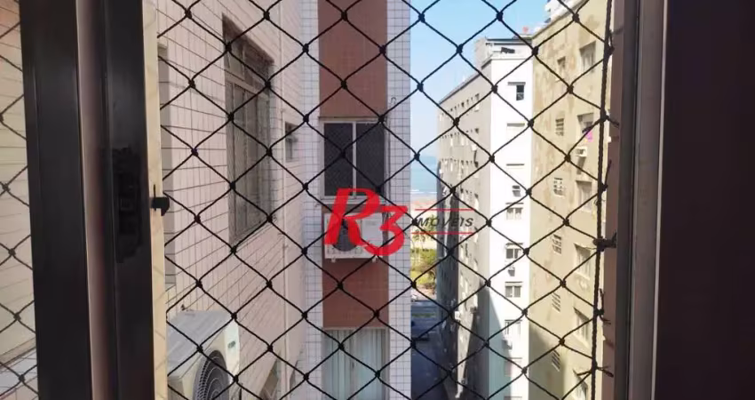 Apartamento com 1 dormitório à venda, 50 m² por r$ 399.000,00 - josé menino - santos/sp