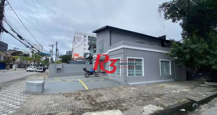 Loja para alugar, 180 m² por r$ 16.000,01/mês - boqueirão - santos/sp