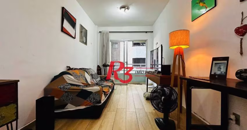 Apartamento com 1 dormitório à venda, 60 m² por r$ 335.000,00 - encruzilhada - santos/sp