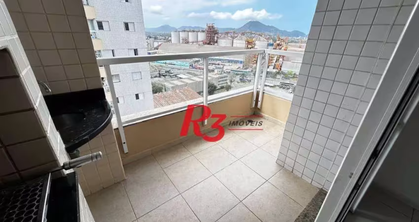 Apartamento com 3 dormitórios para alugar, 77 m² por r$ 4.300,01/mês - ponta da praia - santos/sp